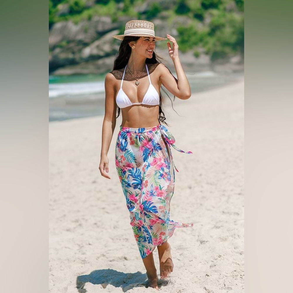 NWT CUPSHE Tropical Side Tie Sarong(skirt Only)